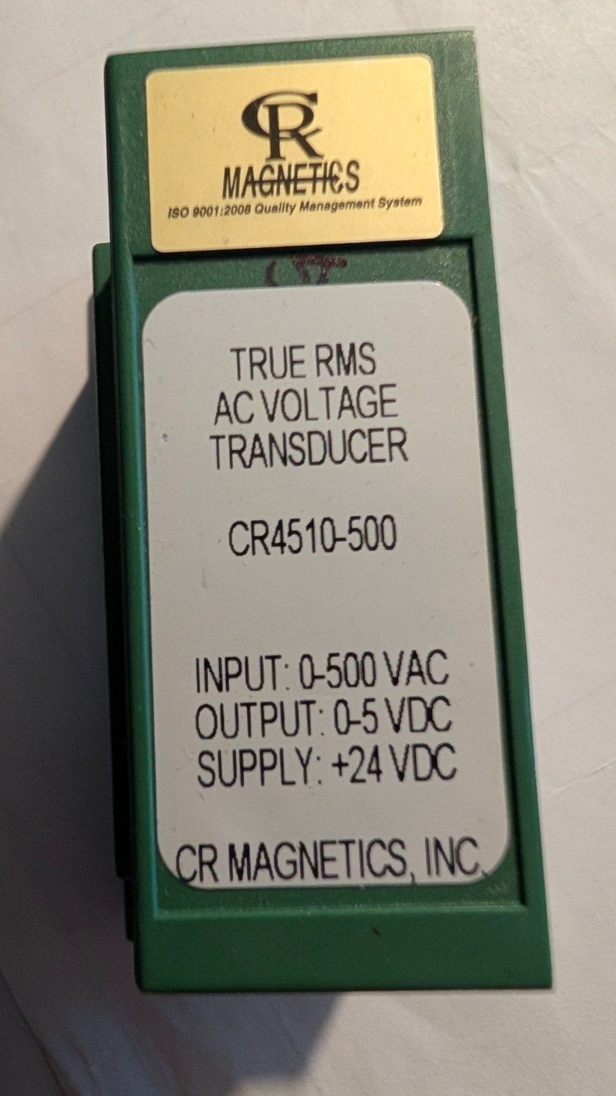 CR MAGNETICS CR4510-500 AC Voltage Xducer 0-500VAC Input Output 0-5VDC $266 list