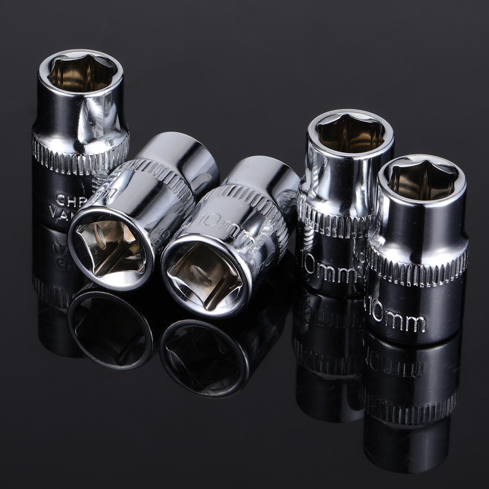 12 Pack 3/8-Inch Drive Impact Socket 10mm Socket Set Shallow Sockets Metric M...