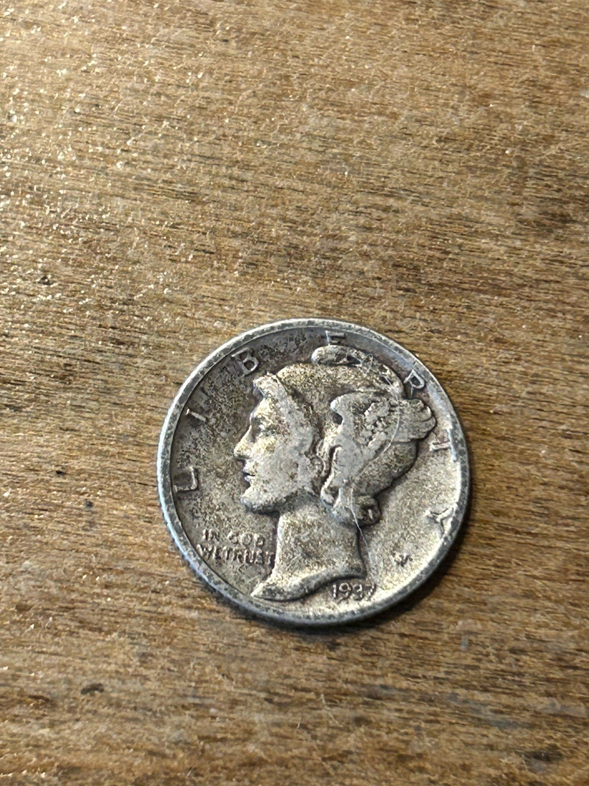 1937 Mercury Dime F