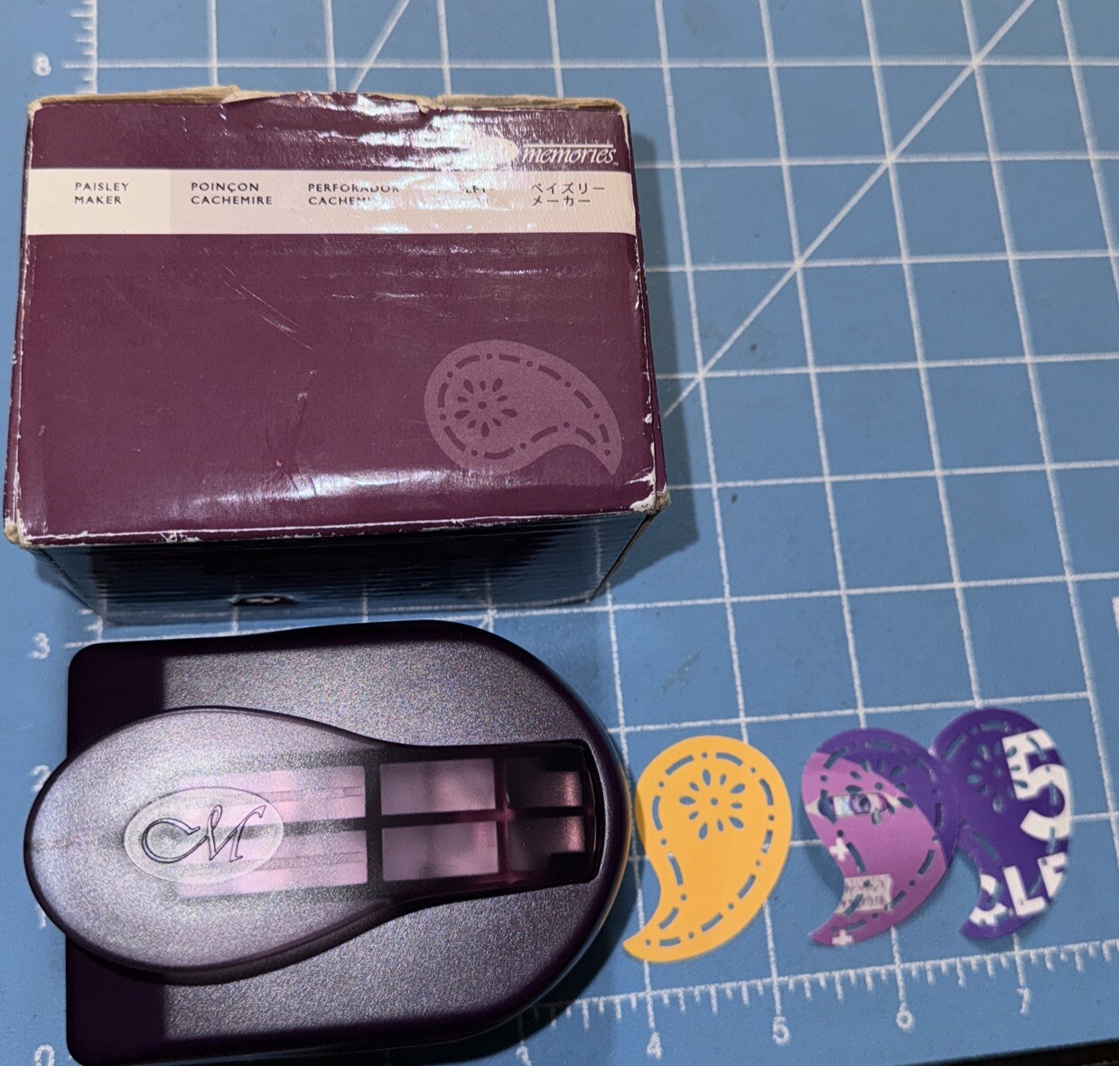 Creative Memories Paisley Maker Paper Punch Retired 2007 Original Box
