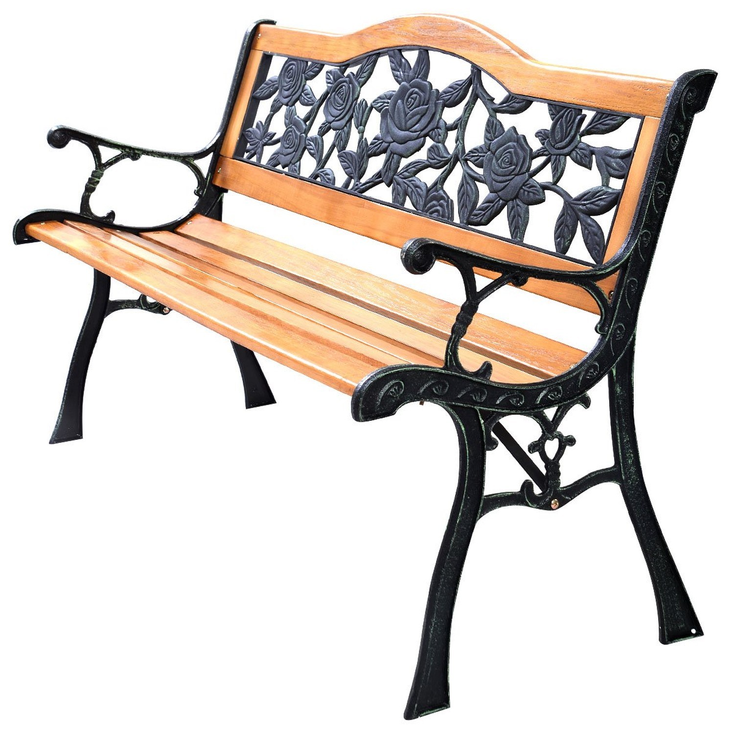 50'' Patio Park Garden Bench, Weather Proof Porch Path Chair, 470BLS Bearing ...