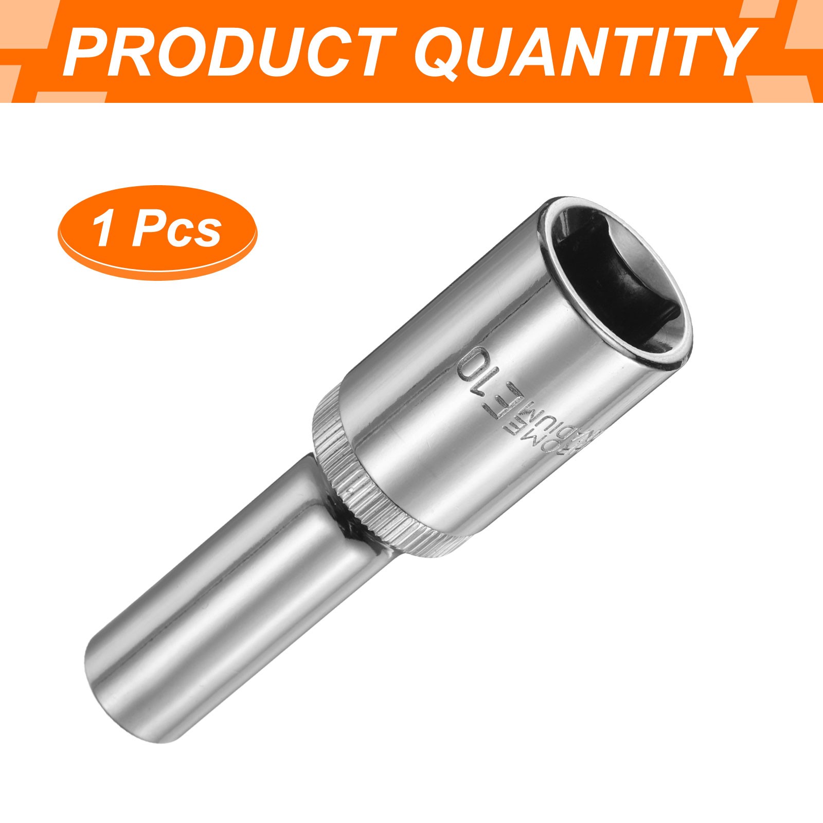 E-Torx Socket 1/2" Drive E10 Star 3.1" Length 6 Point Spline Socket