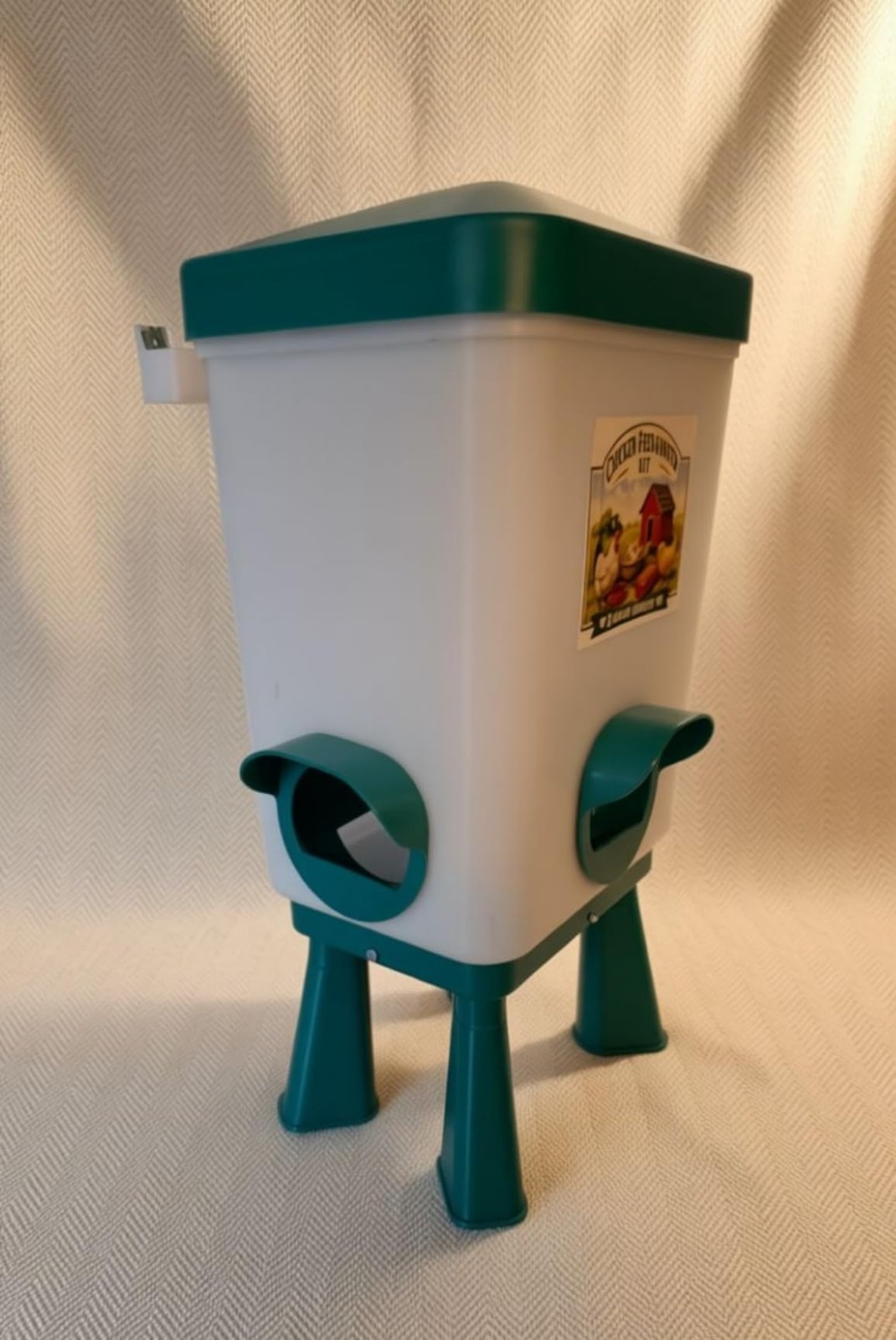 Chicken Feeder and Waterer Set, 3 Gallon/16 LB Automatic Poultry Feeding System