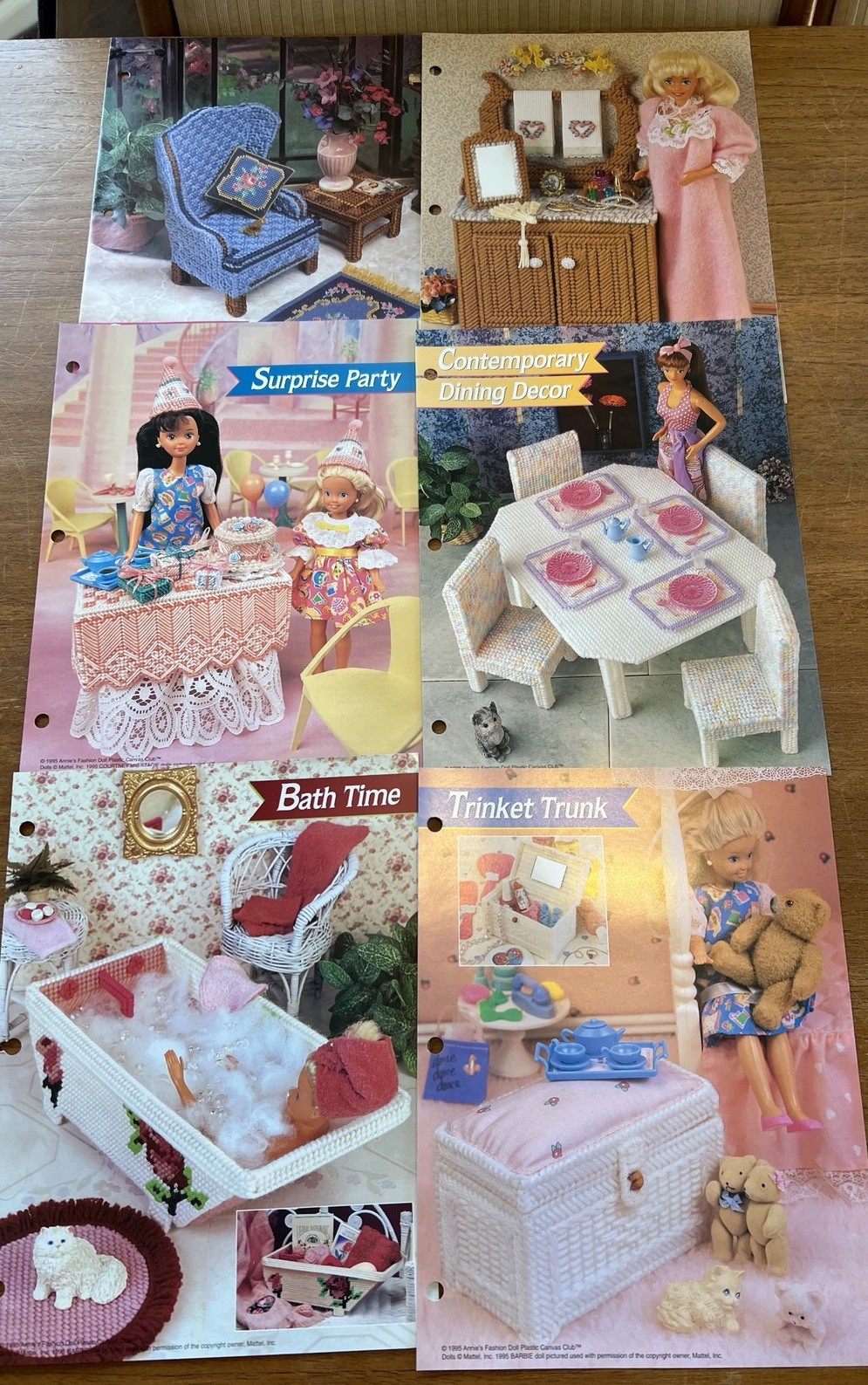 Annie's Attic International Plastic Canvas Club Binder With 54 Patterns