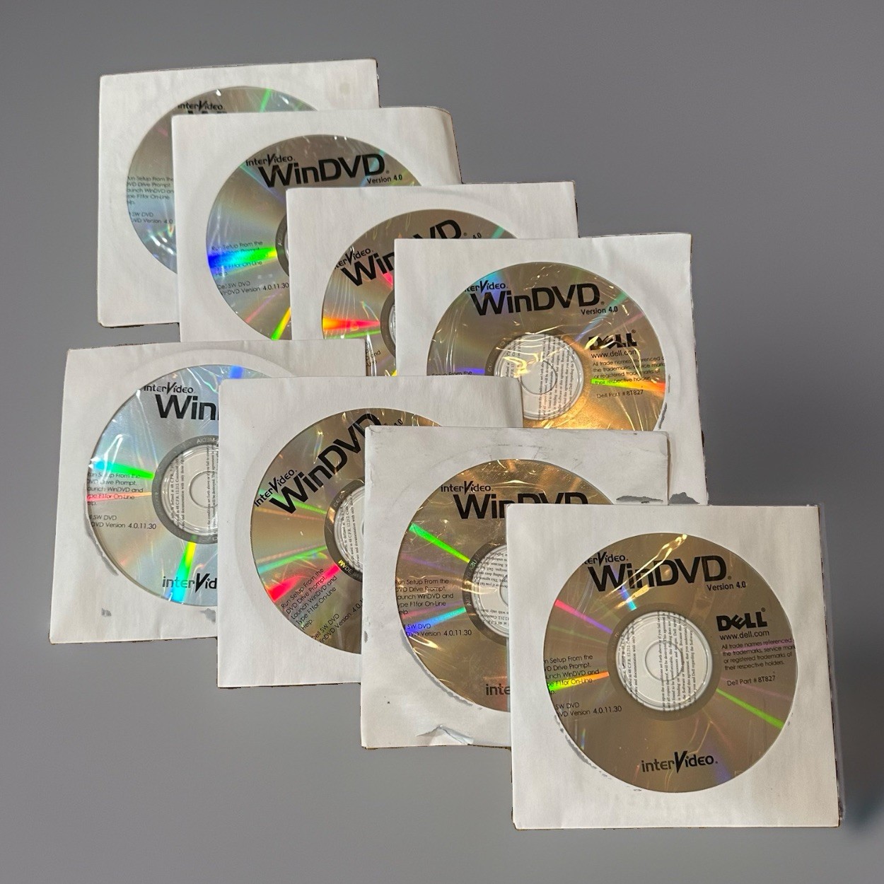 *Lot of 8* Dell InterVideo WinDVD Version 4.0 Dell # 8T826 1999 (New, Sealed)