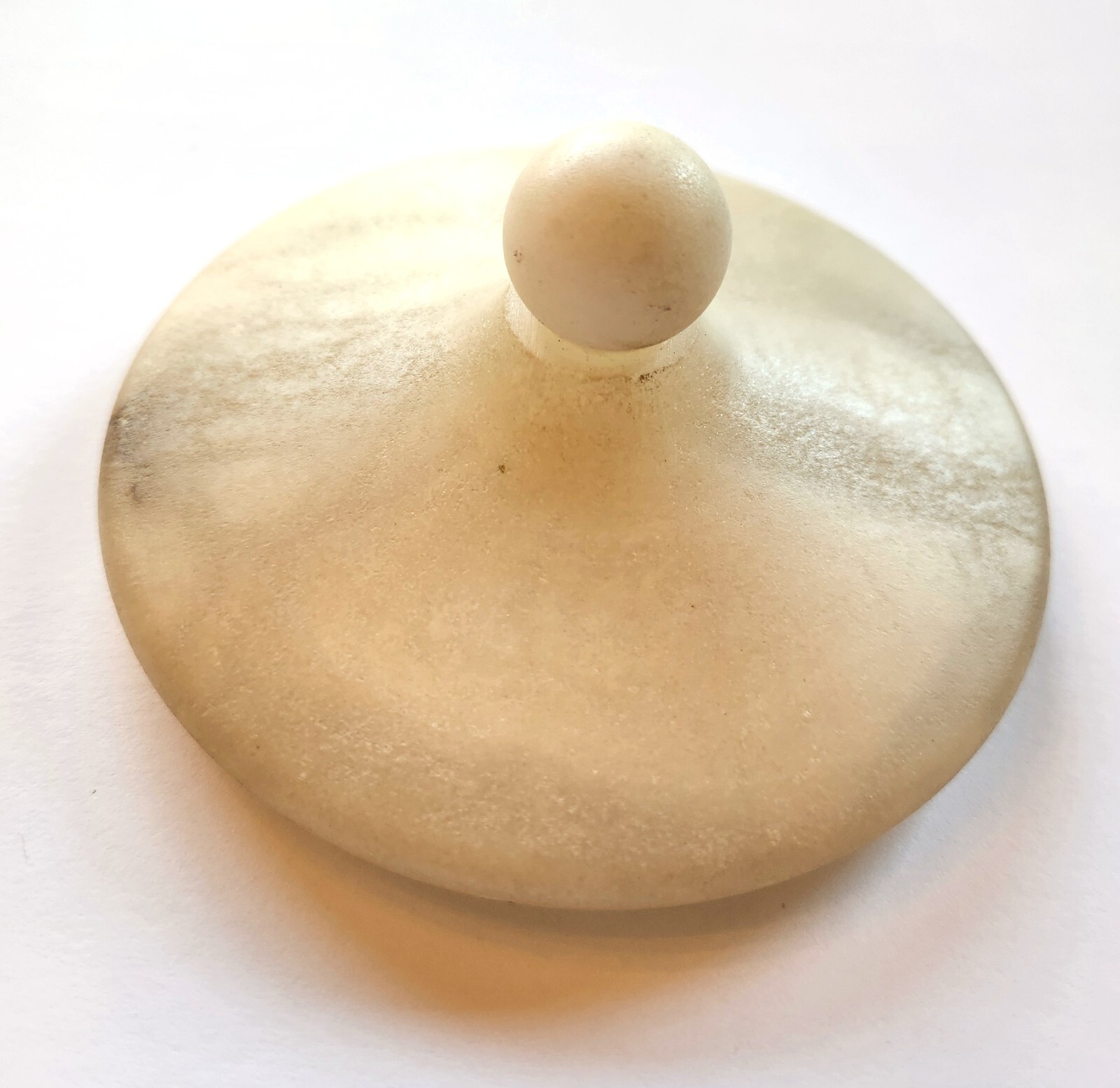 Labrazel Alisa Cream Alabaster Stone Bath Canister Lid Only