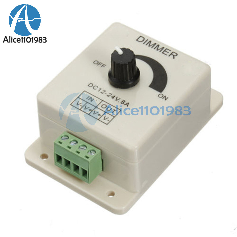 12V 8A PIR Sensor LED Strip Light Switch Dimmer Brightness Controller Power Save