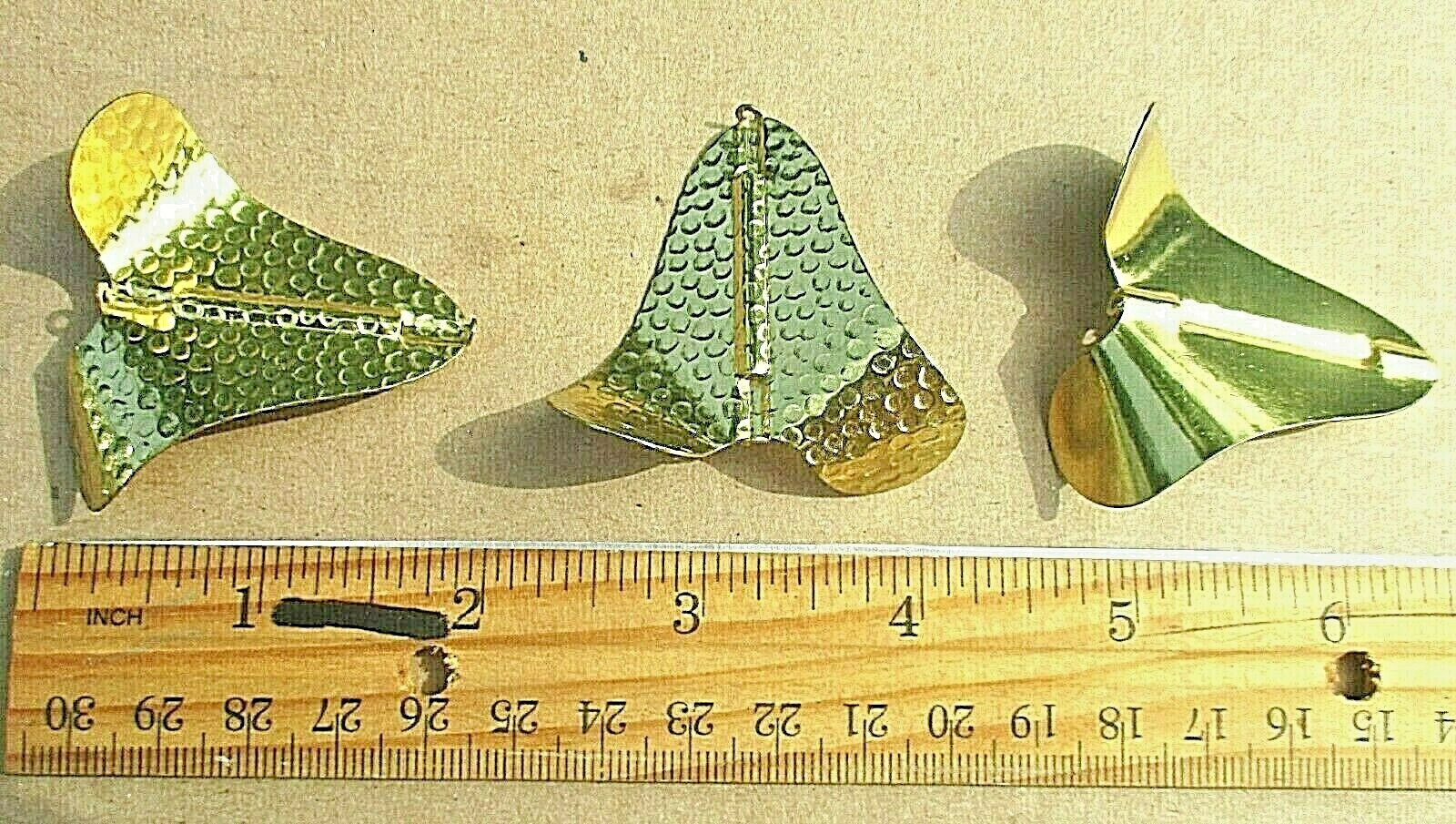 3ct Hammered BRASS Large BUZZBAIT Blades Bass Fishing Lures Topwater Buzz Baits