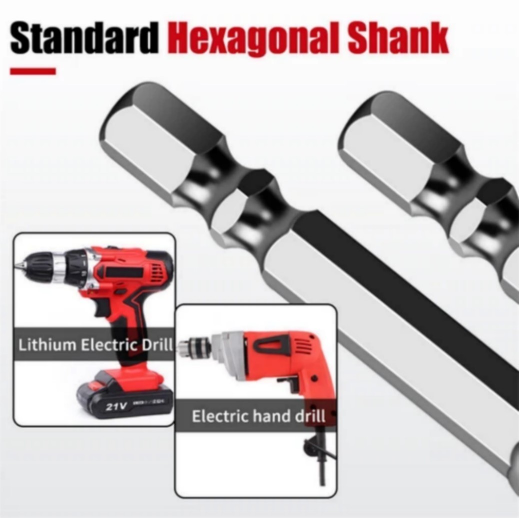 4 Pack Four-Flute Sawtooth Eccentric Drill Bit High Hardness Eccentric Drill Bit