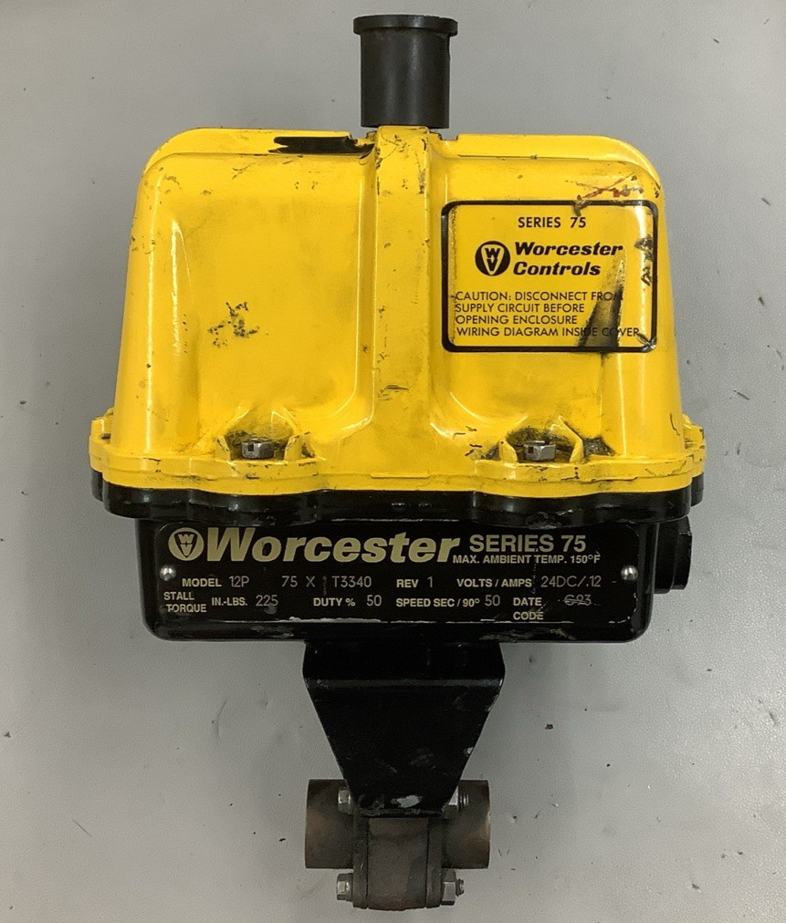 Worcester Model 12P 75X T3340 Series 75 24VDC Electric Actuator (R20)