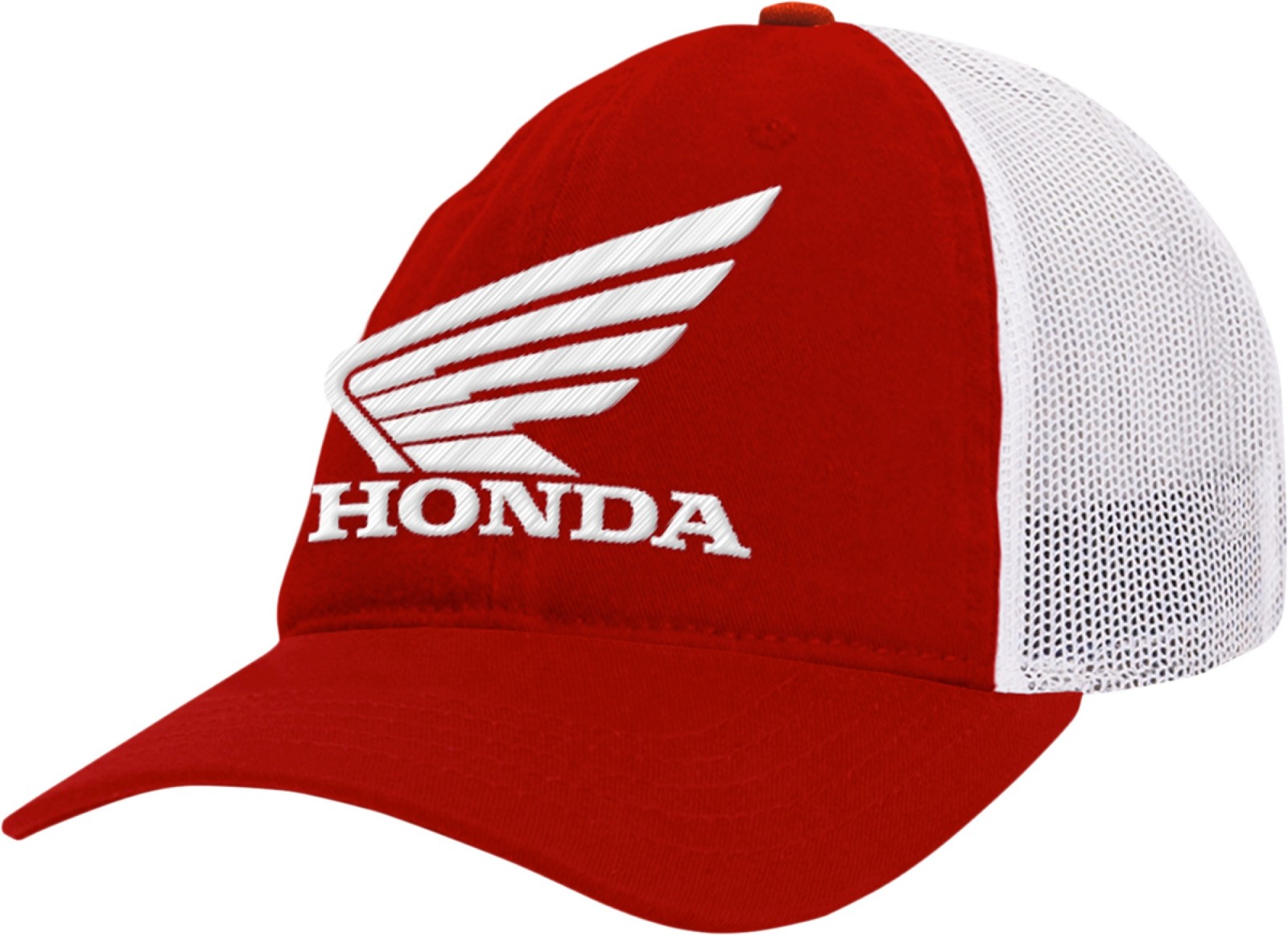 Licensed Honda Curved Bill Snapback Hat Red/White