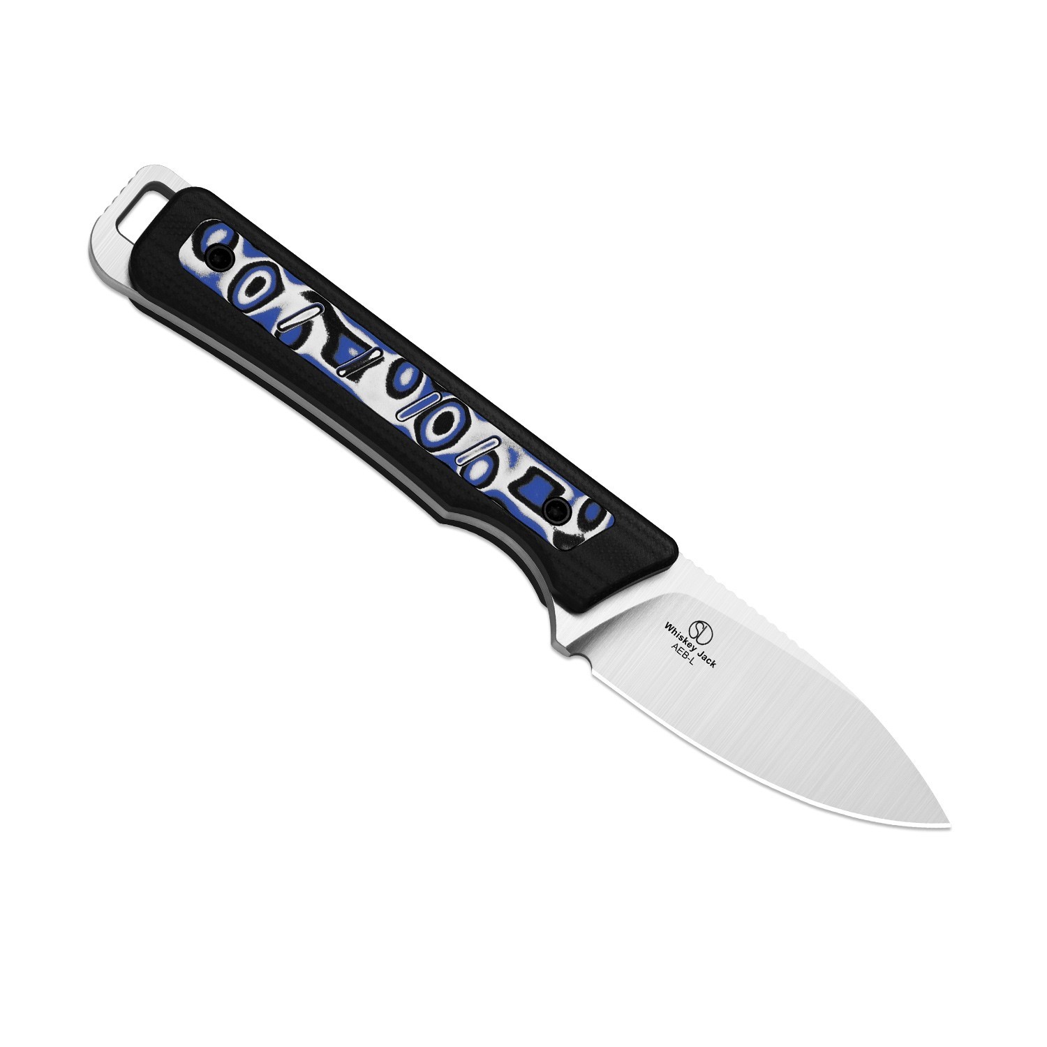 Kizer Whiskey Jack Fixed Knife AEB-L Blade G10 & Micarta Handle + Sheath 1108A6