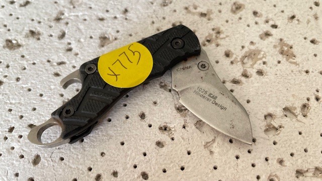 1025 Kershaw Folding Pocket Knife Cinder Hinderer Design Plain Blade Linerlock