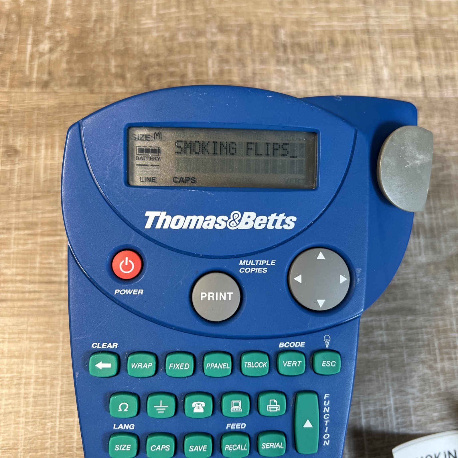 Thomas & Betts EZL-100 Thermal Label Printer Tested Working