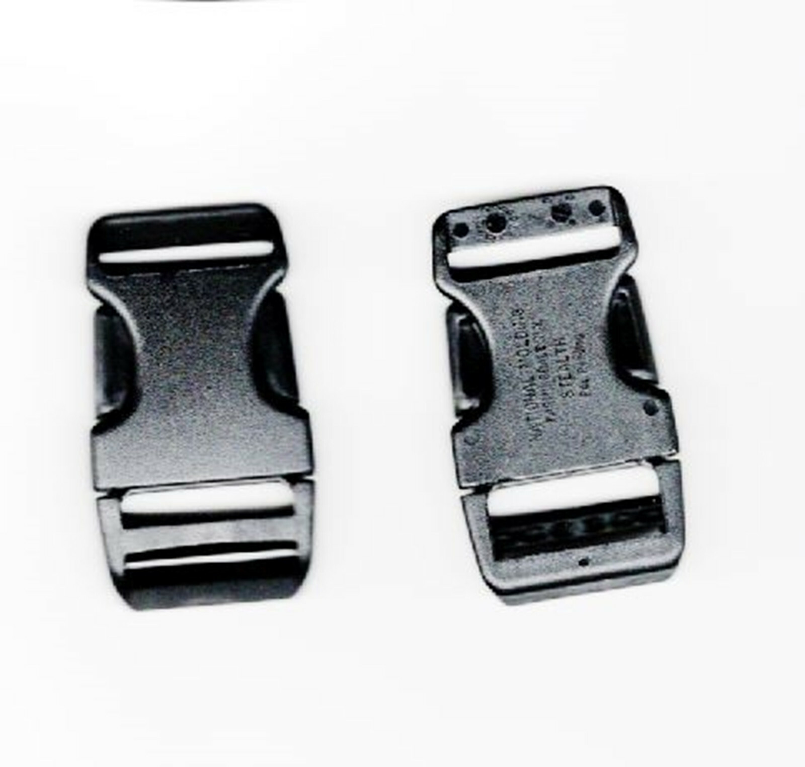 10 Pcs  Side quick Release 1" Buckle by National Molding "Stealth" Black