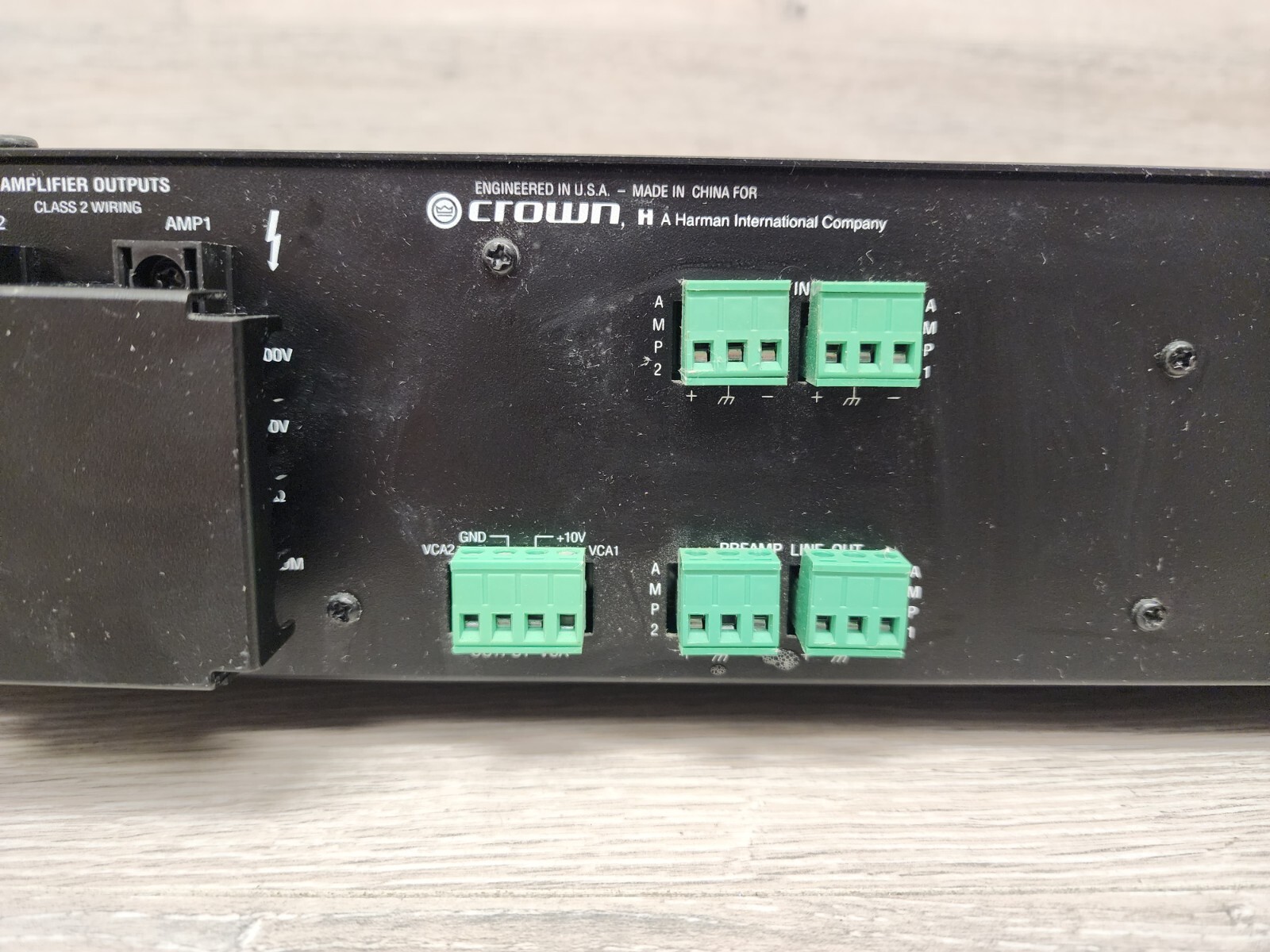 Crown 280A 80W 2 Channel Power Amplifier Amp Preamp Tested Working