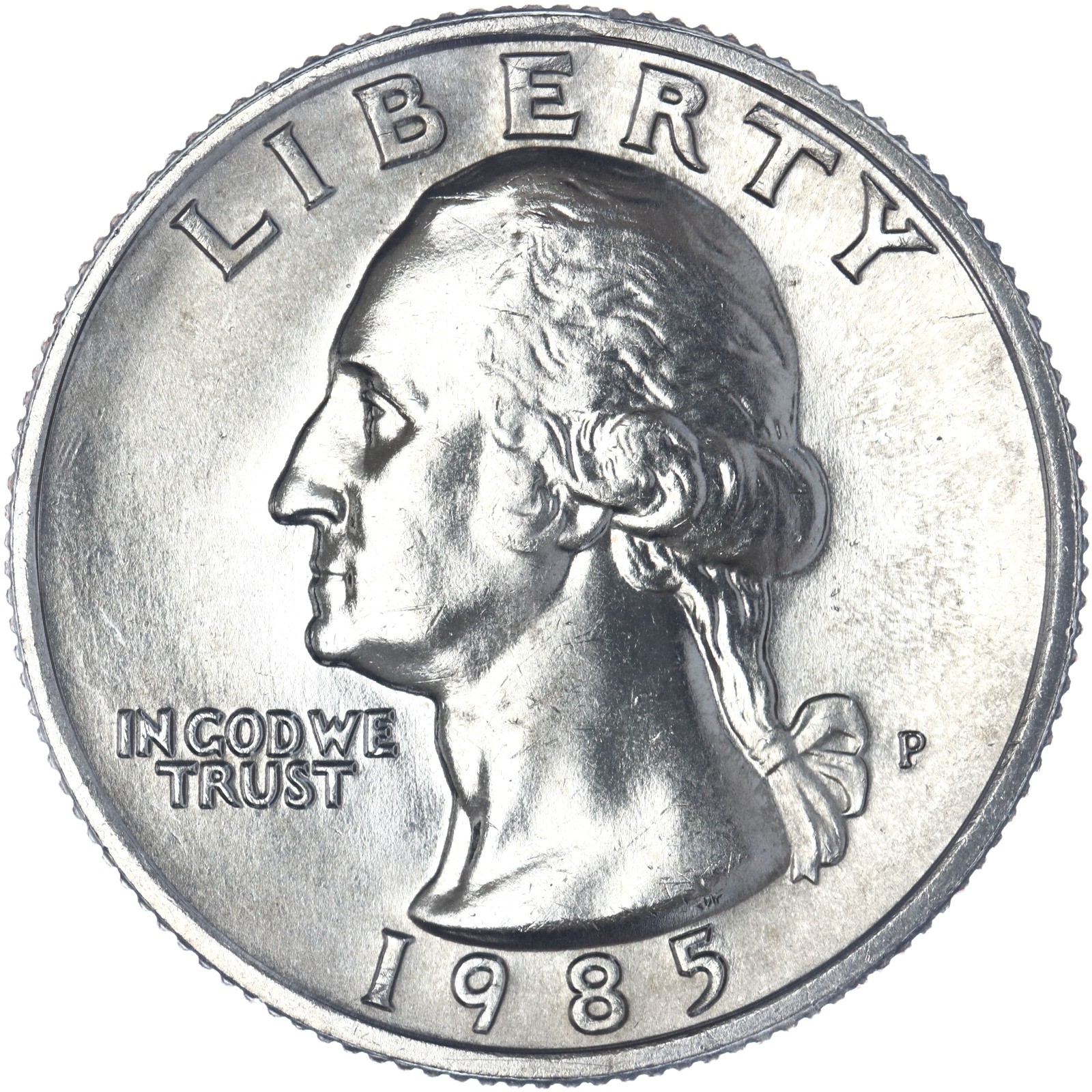 1985 P Washington Quarter Gem BU US Coin See Pics E040