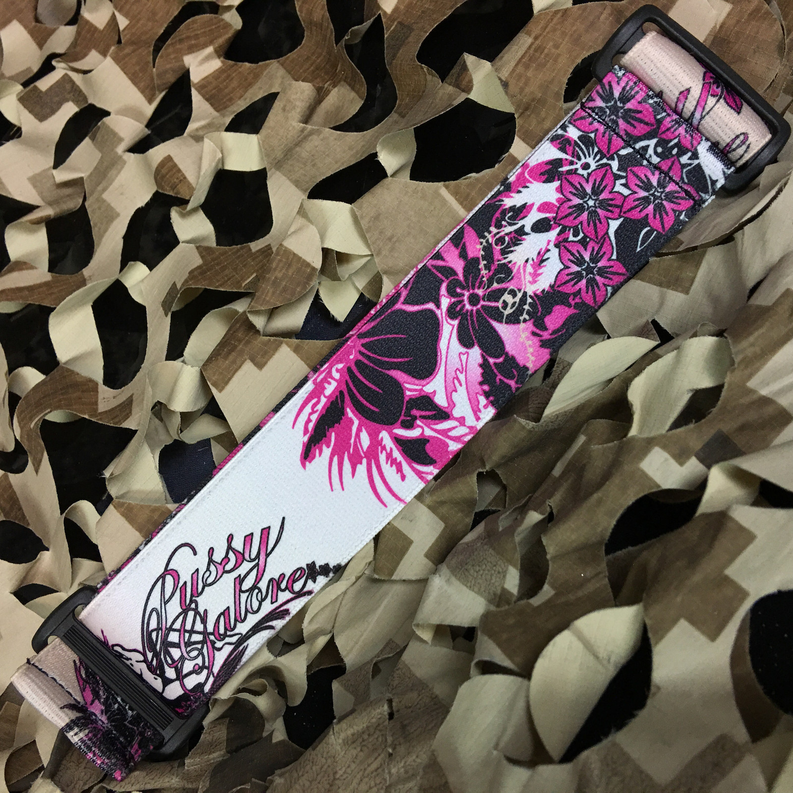 NEW KM Paintball Universal Mask Goggle Strap - 09 Pussy Galore