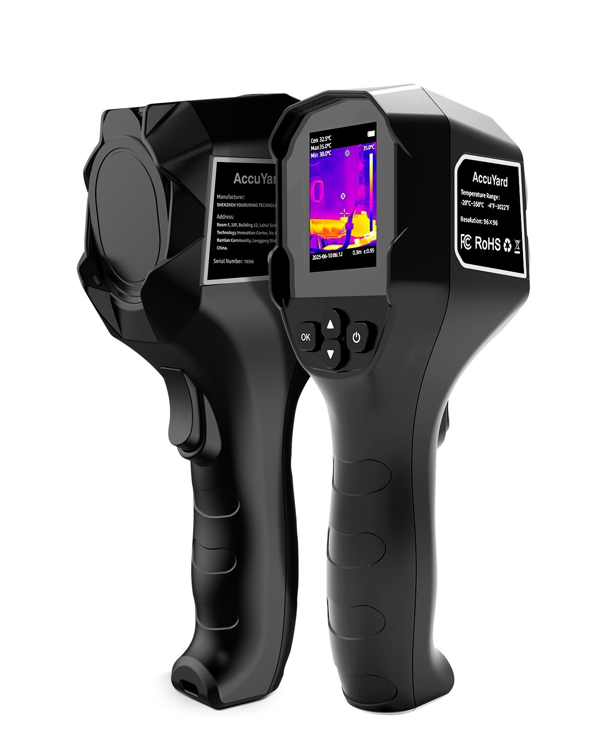 Thermal Imaging Camera 240x240 25Hz Infrared -4°F~1022°F HVAC IR