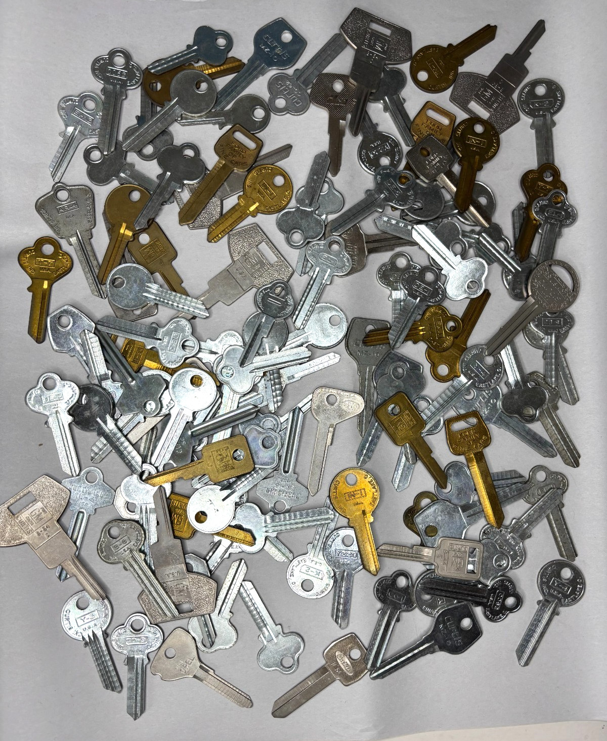 Curtis Industries Blank Key Lot 123 Auto Home GM Ford locksmith Inventory VTG