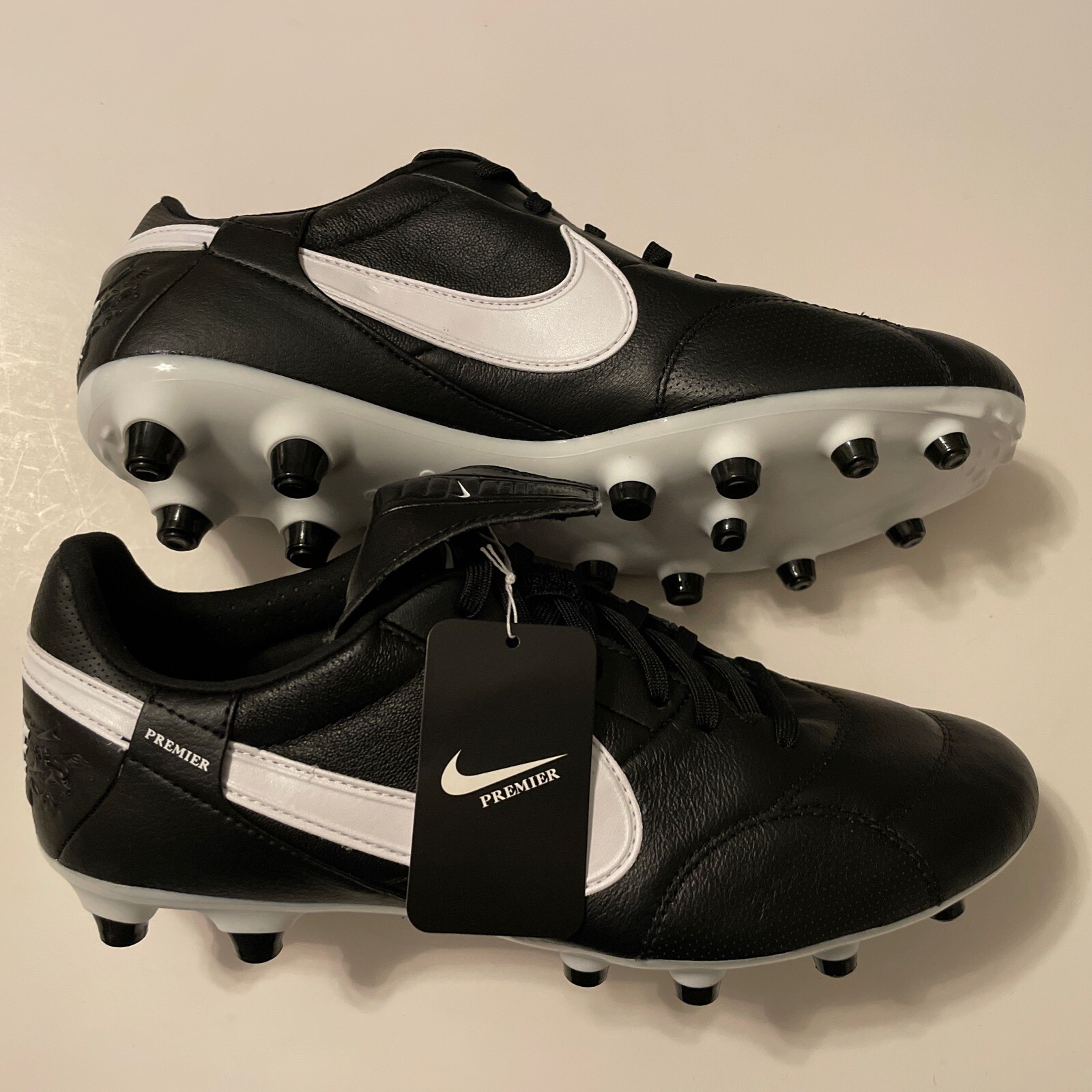 Nike Premier 3 FG Firm Ground Mens Size 4.5 Soccer Cleats Black White AT5889-010