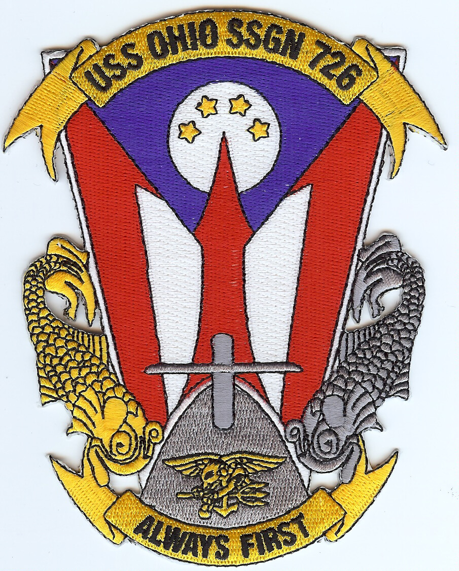 USS Ohio SSGN 726 - Always First - 4.5 x 5.5 inch FE - BC Patch c6780