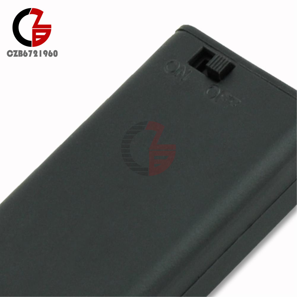 2 AA 2A Battery Holder Box Case with ON/OFF Switch Cover for 2AA battery
