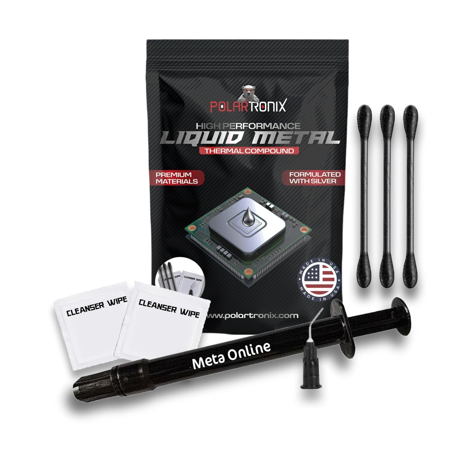 1.5 Grams Liquid metal thermal paste for PS5 - PC- GPU 130W/m'K Made in USA