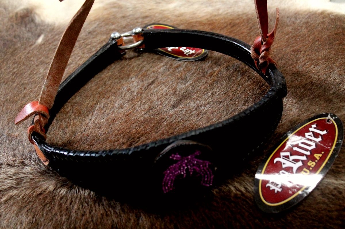 Horse Show Bridle Western Leather Barrel Racing Tack Rodeo Noseband  99120