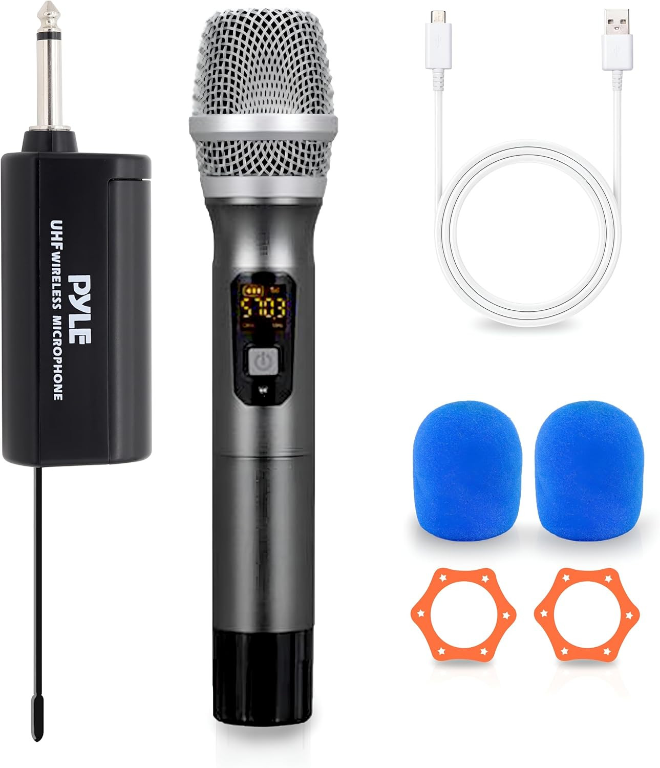 , UHF Wireless System Kit-Portable Professional Battery Operated Handheld Dynami