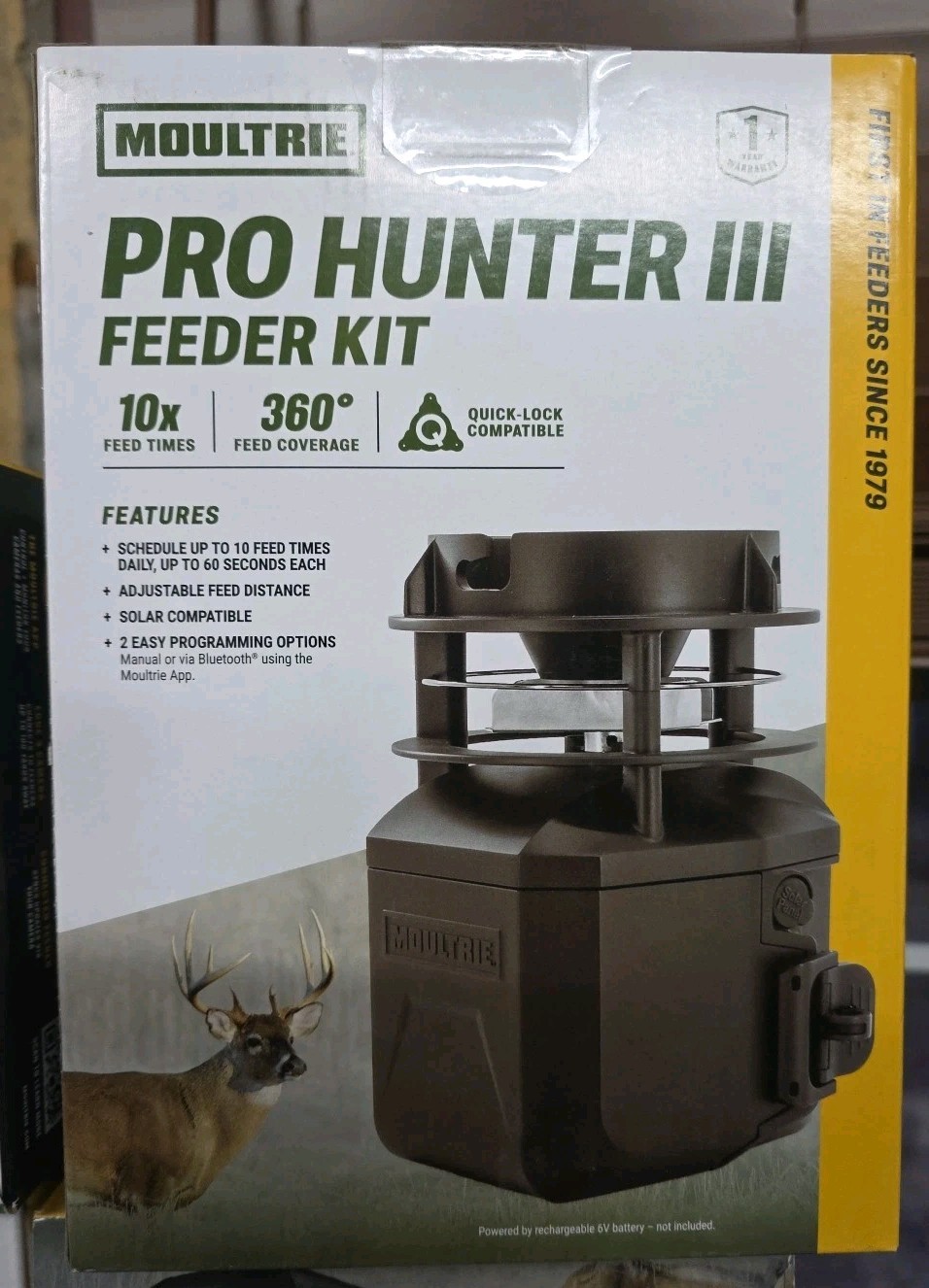Moultrie Pro Hunter III Deer Feeder Kit - Quicklock Adapter. *Brand New Sealed*