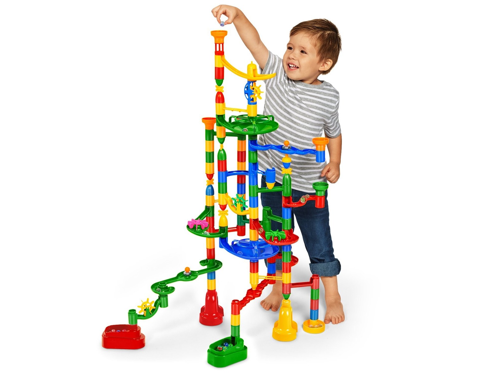 Lakeshore Super-Fun Marble Run - 116-Piece Set