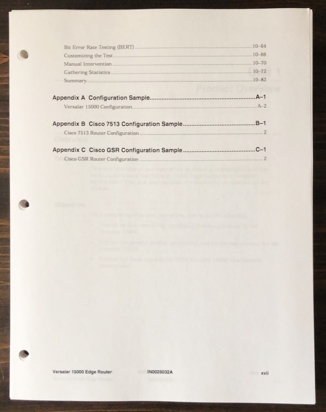 Nortel Networks - Versalar 15000 Edge Router - Training Course Student Guide