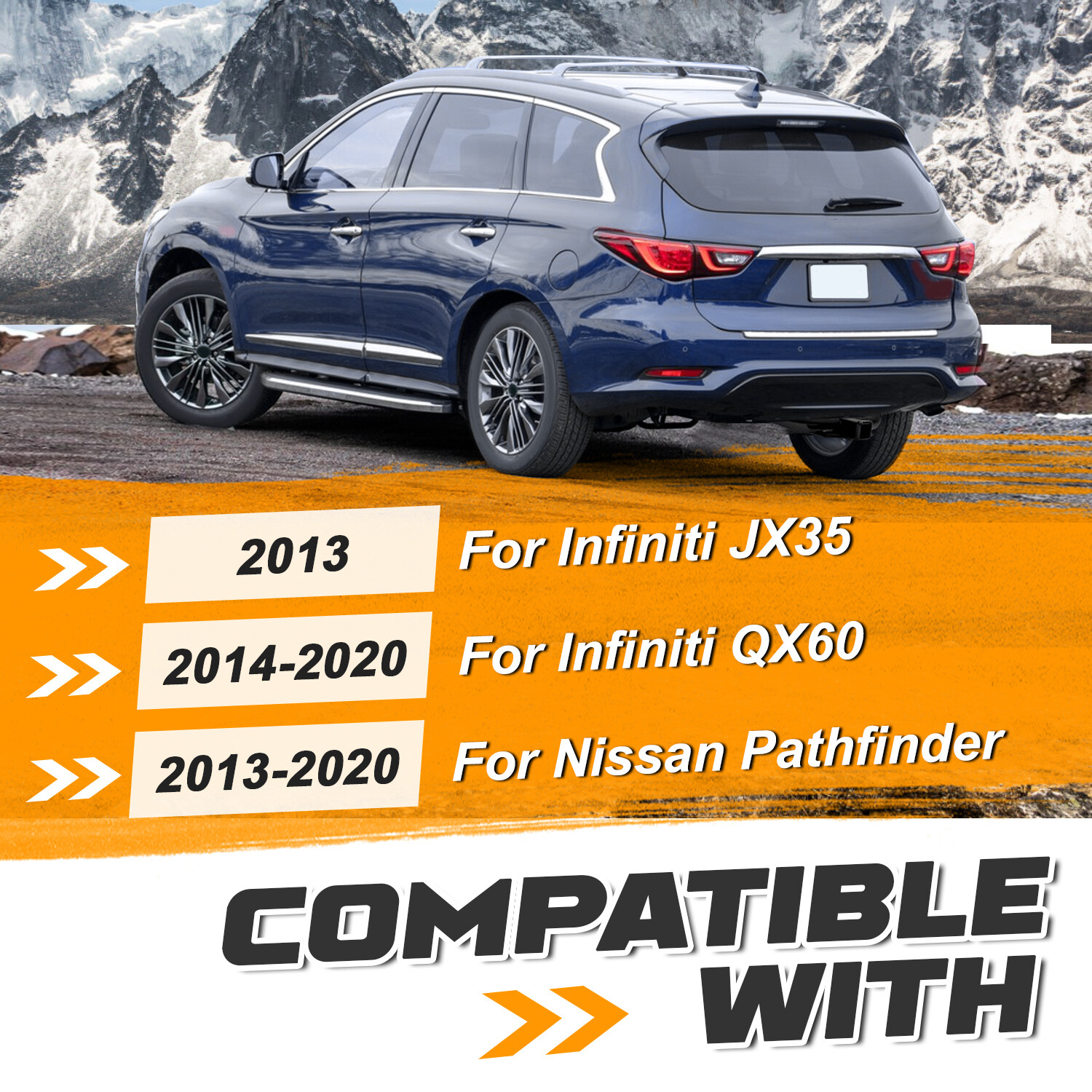 Class 4 Trailer Hitch 2" Receiver For Infiniti QX60 2014-20 & Infiniti JX35 2013