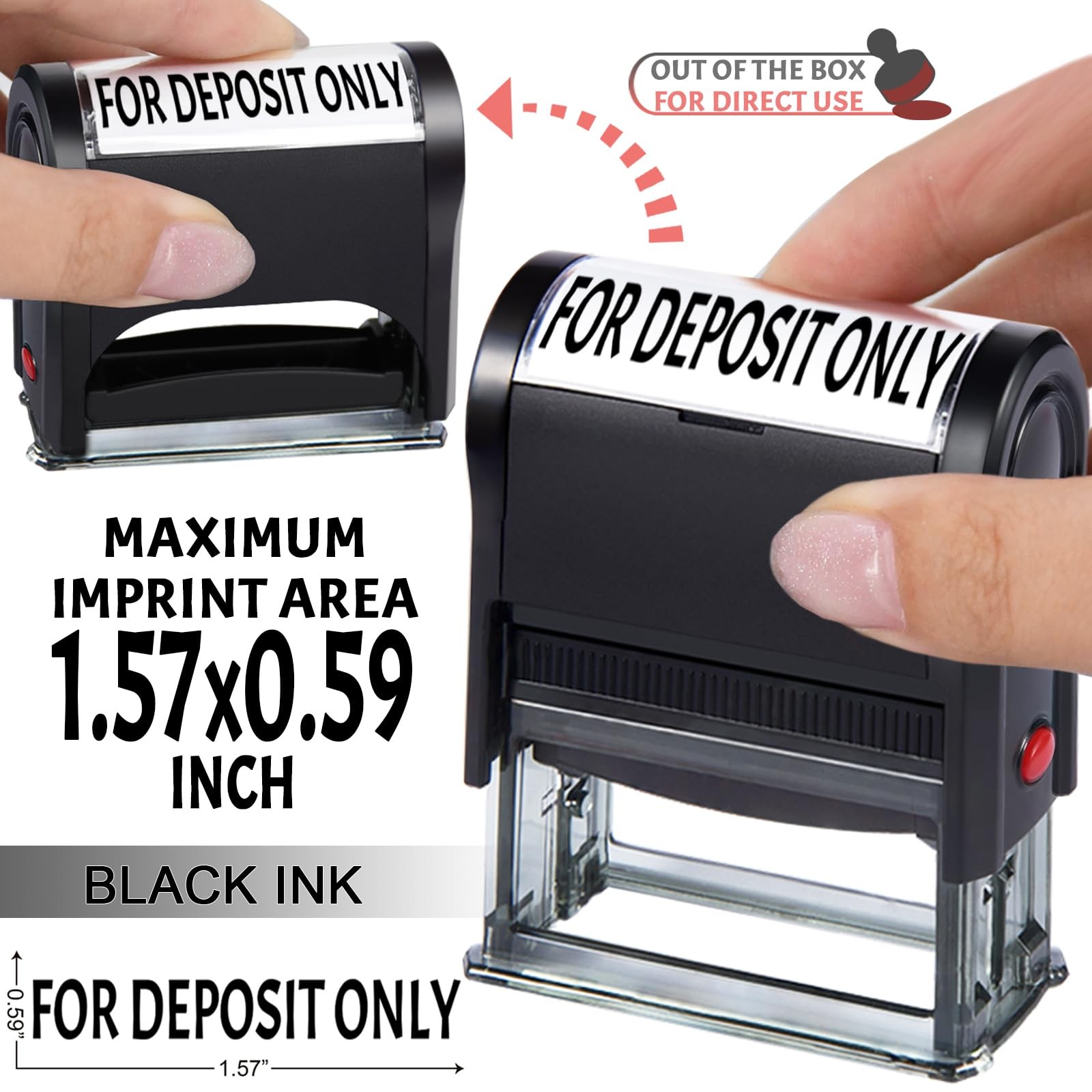 for Deposit Only Self Inking Stamps for Business Supplies Office Bank Stamps ...