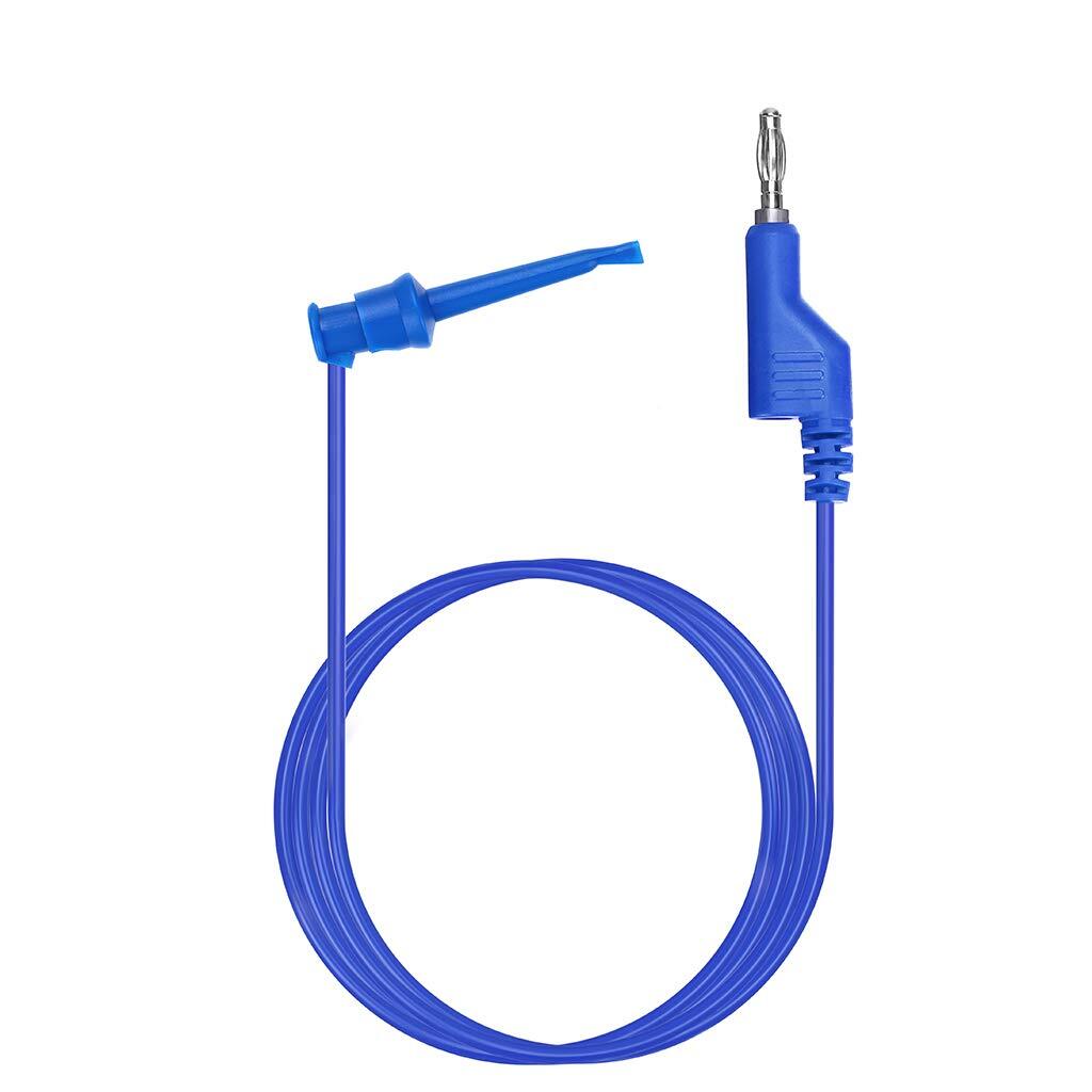 39" Multimeter Test Lead Set,5 PCS Stackable Banana Plug to Test Hook Wire Cable