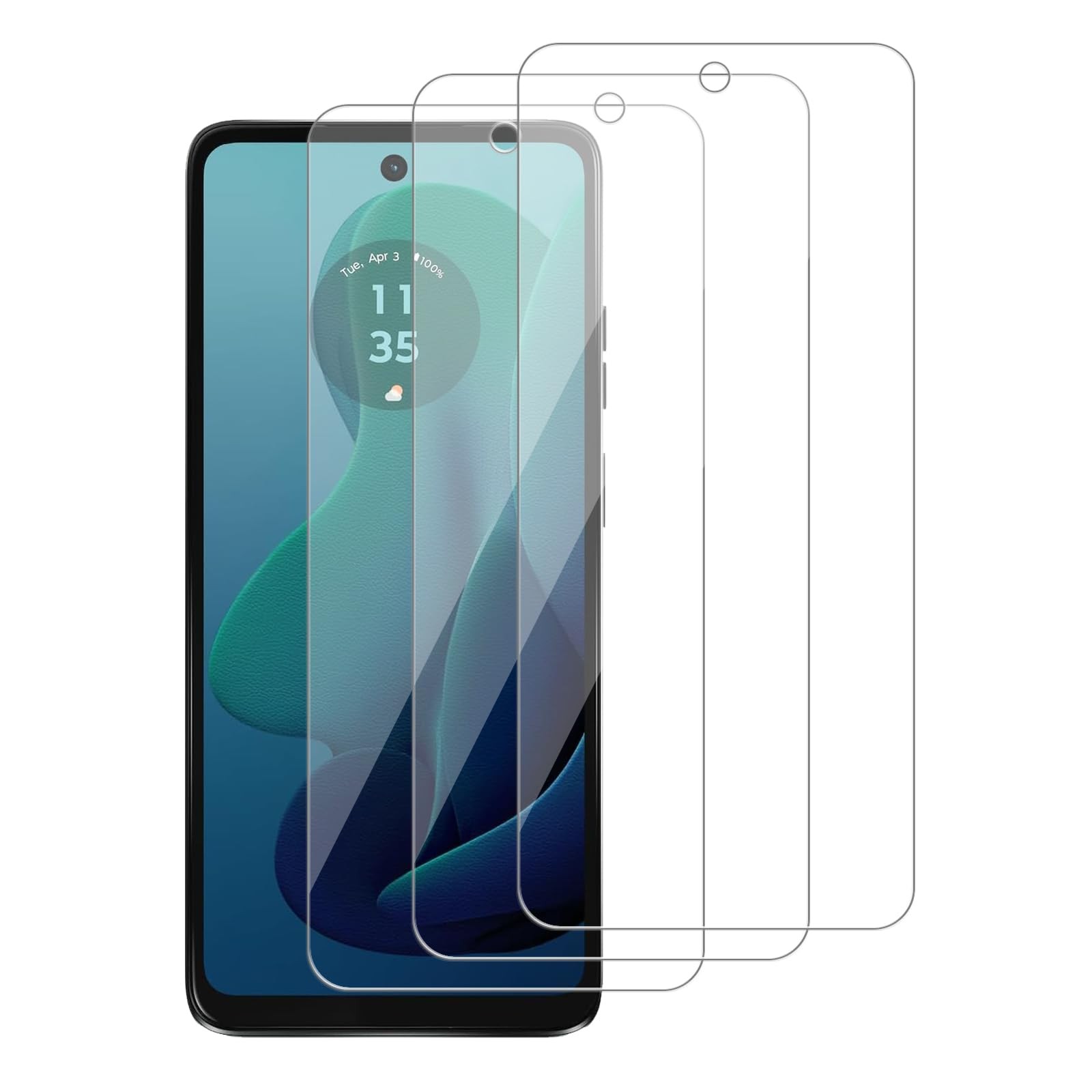3 Pack for Motorola Moto G 5G (2024) / XT2417 Tempered Glass Screen Protector...