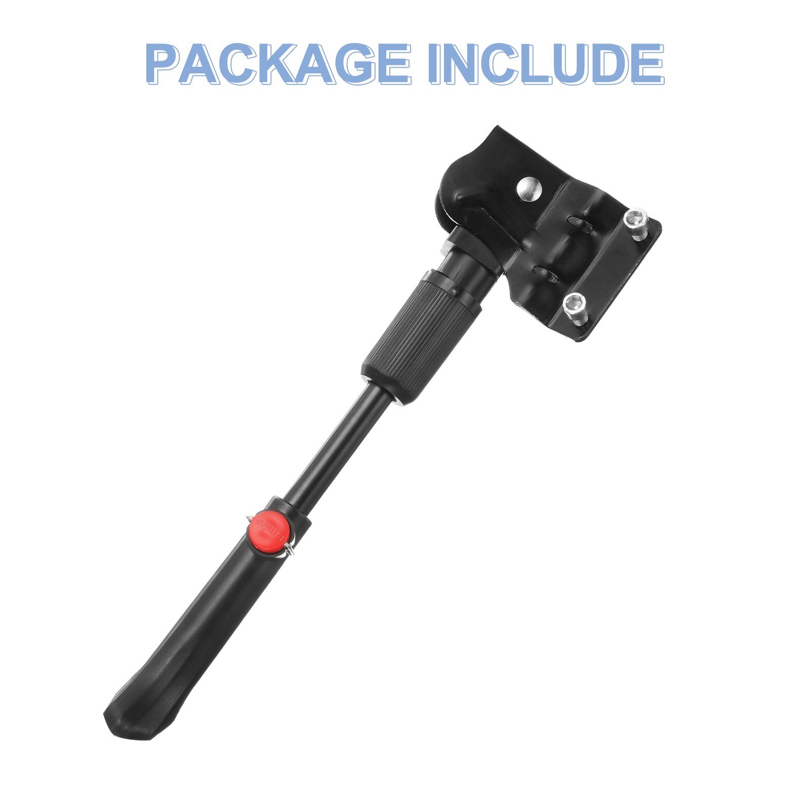 Bike Kickstand Adjustable Rear Side Mount Stand for 20-27 inch Wheel, Black