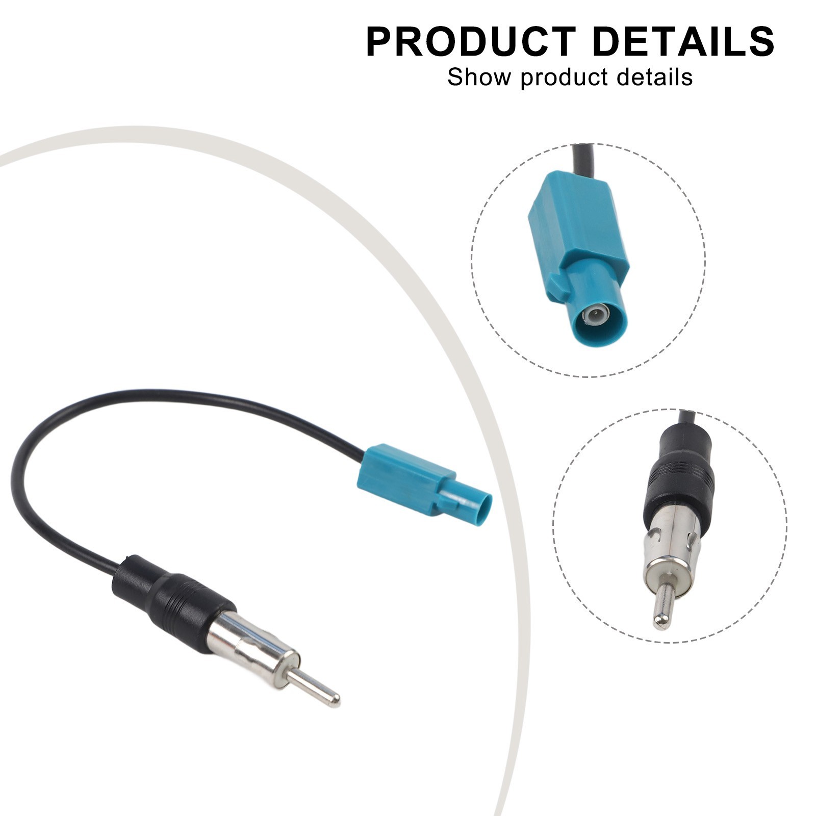 1pcs 15cm Coaxial Cable Bingfu For Car Stereo FM AM Radio Antenna Cable