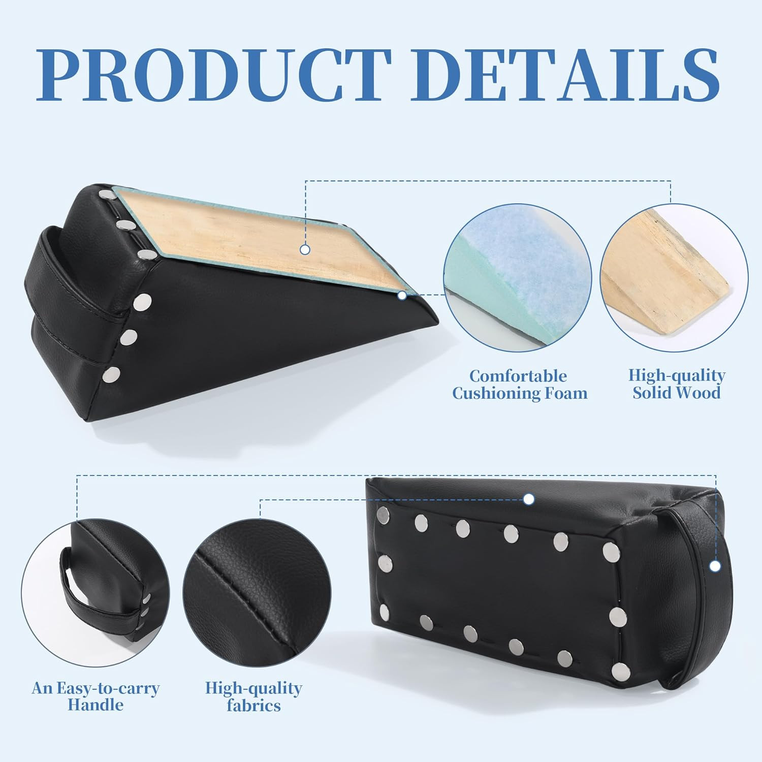2 Pcs Anterior Pelvic Tilt Corrector, Sacral Blocks with Strong Support, Sacral