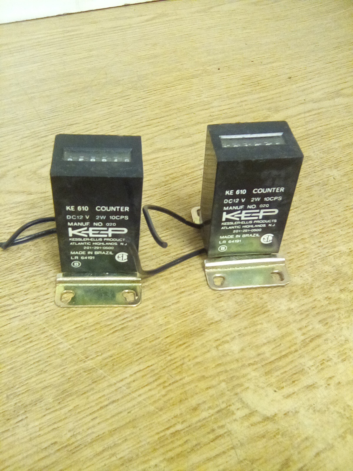 Lot Of 2 KEP Kessler-Ellis KE 610 DC12V 2W 10CPS 201-291-0500