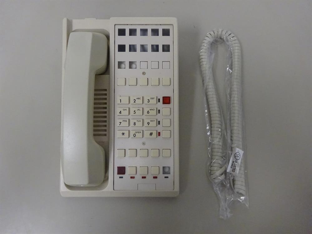 Teledex Diamond +L2-10E DIA67259 Ash 2 Line Room Phone with 10 Guest Service But