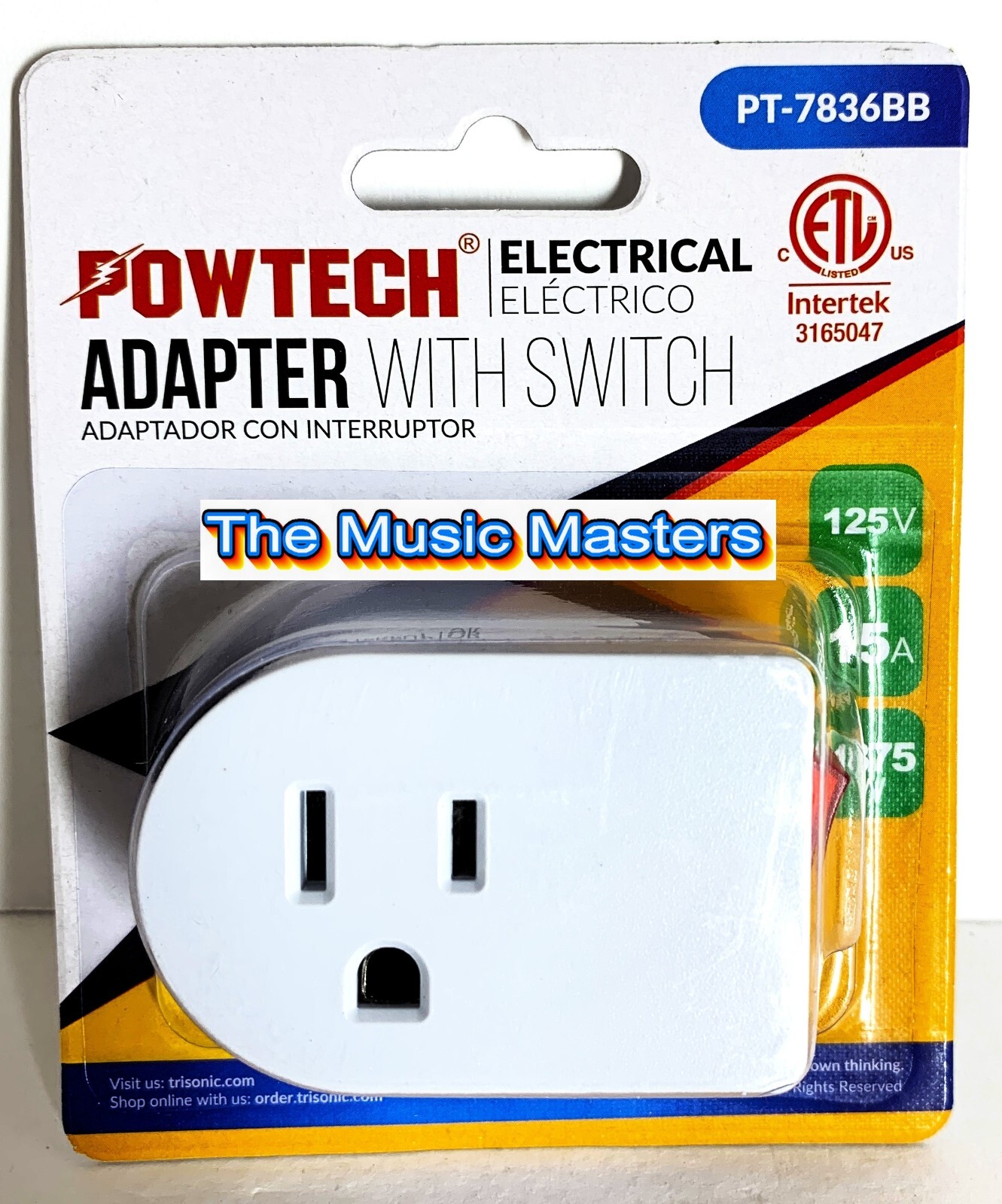 2X Grounded On/Off LIGHTED POWER SWITCH Single AC Wall Plug Electrical Outlet