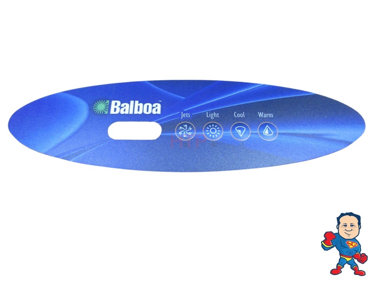 Overlay Balboa Topside 4 Button Spa Hot Tub Lge Oval MVP260 Jet Light Cool Warm