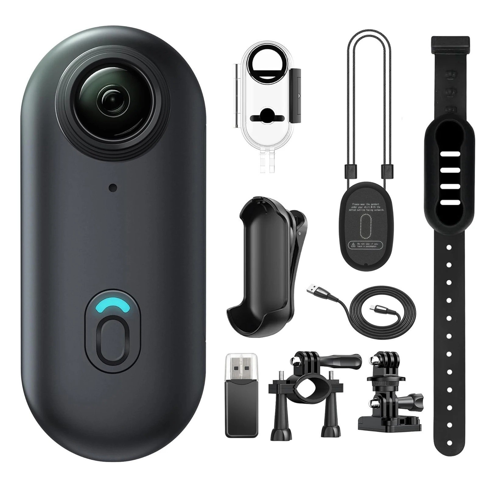 🔥📹4K 128GB UHD Mini Body Camera Wearable Action Body Cam Thumb Size Hands Free