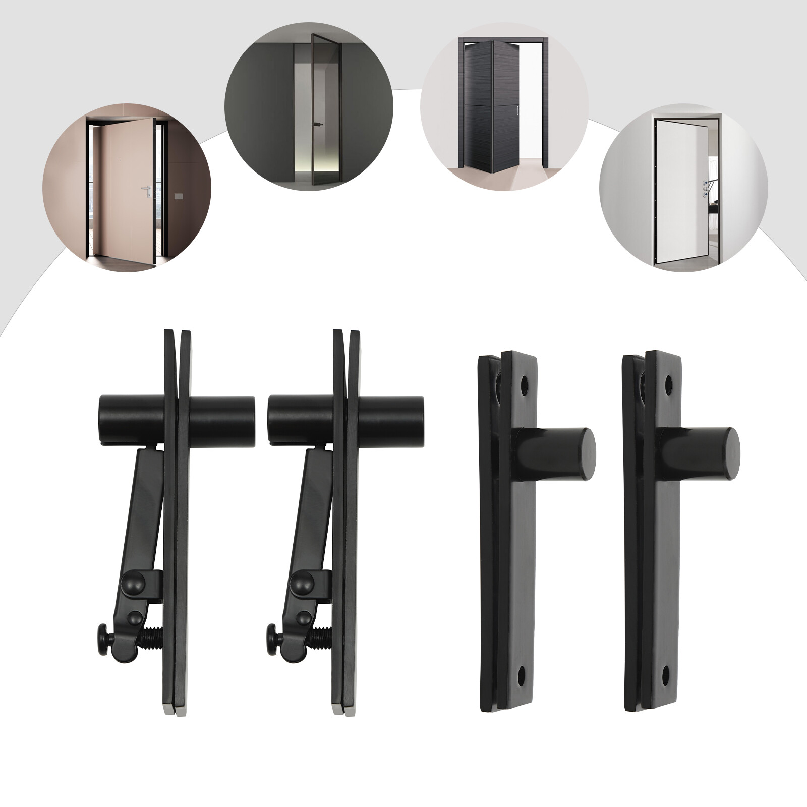 Home Stainless Steel Hidden Hinges Kit Invisible Door Wooden Doors Pivot Hinges