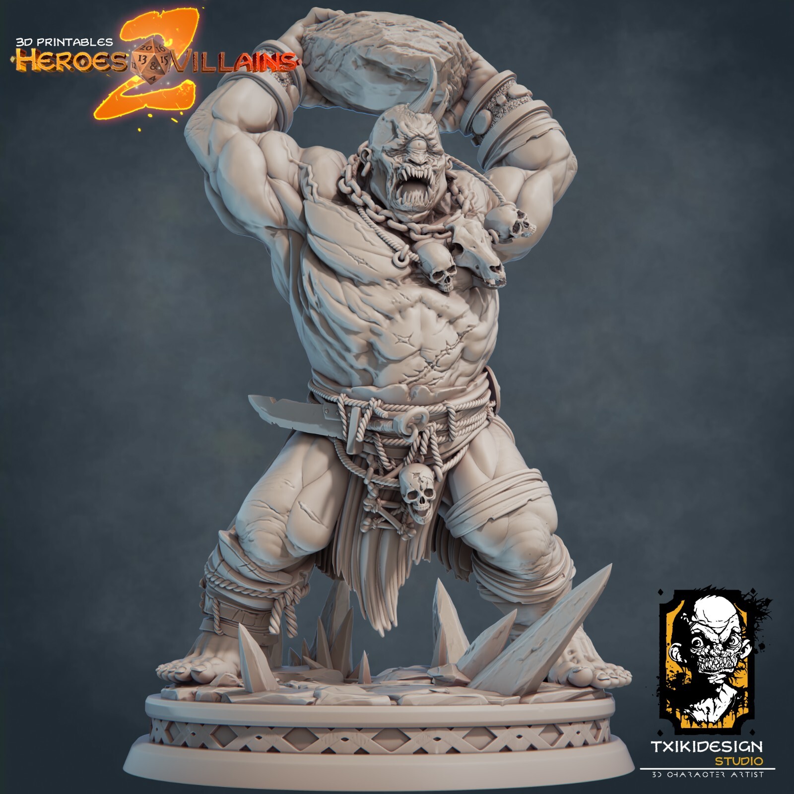 Dungeons & Dragons HD Resin Print - Huge Giant - Egiron the Cyclops