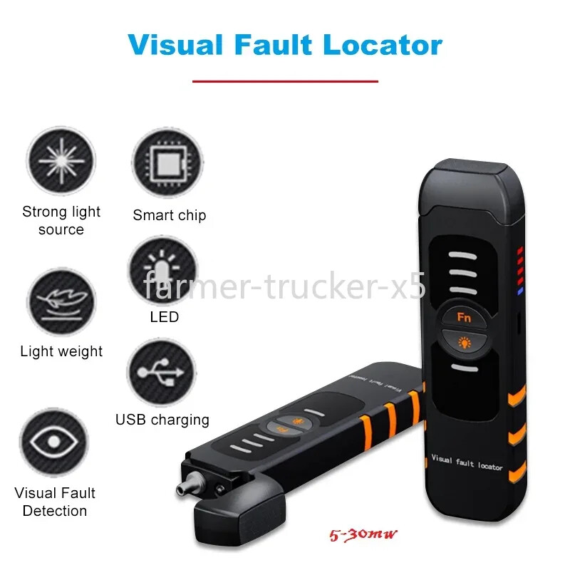 5-30MW Fiber Optic Tester Pen VFL Optical Fiber Optic Visual Fault Locator New