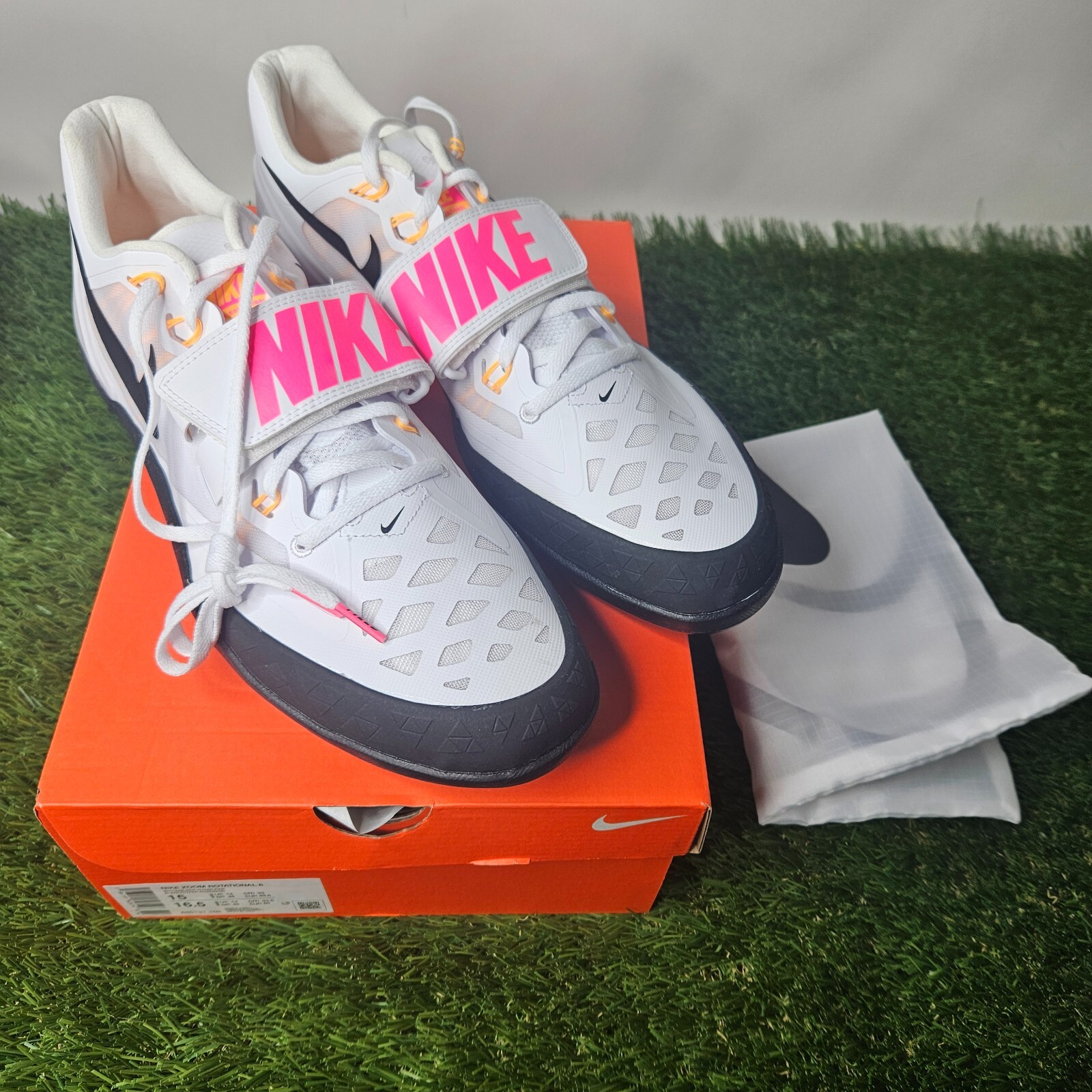 Nike Rotational 6 White New Sizes 12-15 Throwing Shoes 685131-102