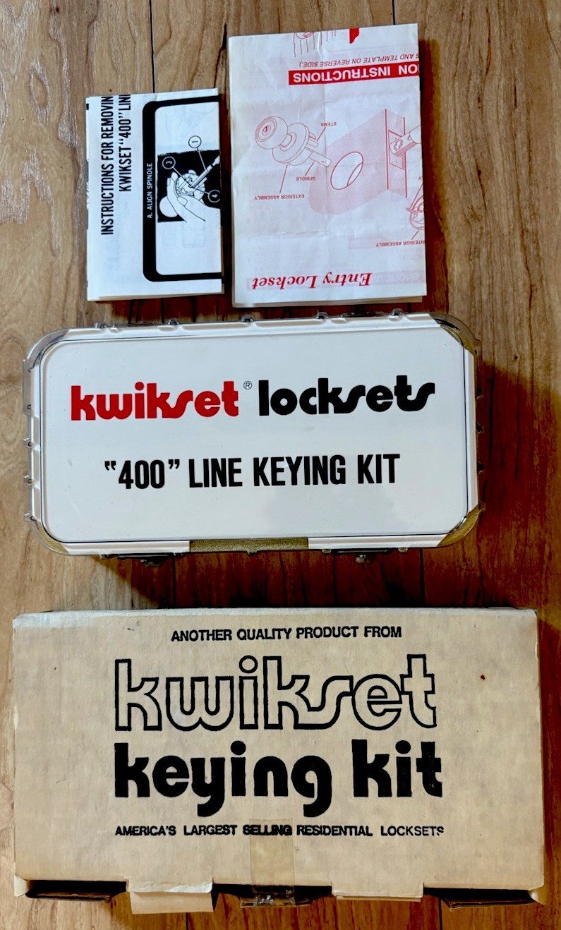 Kwikset Lockset 400 Line Keying Kit 1992 With Original Box And Directions NEW